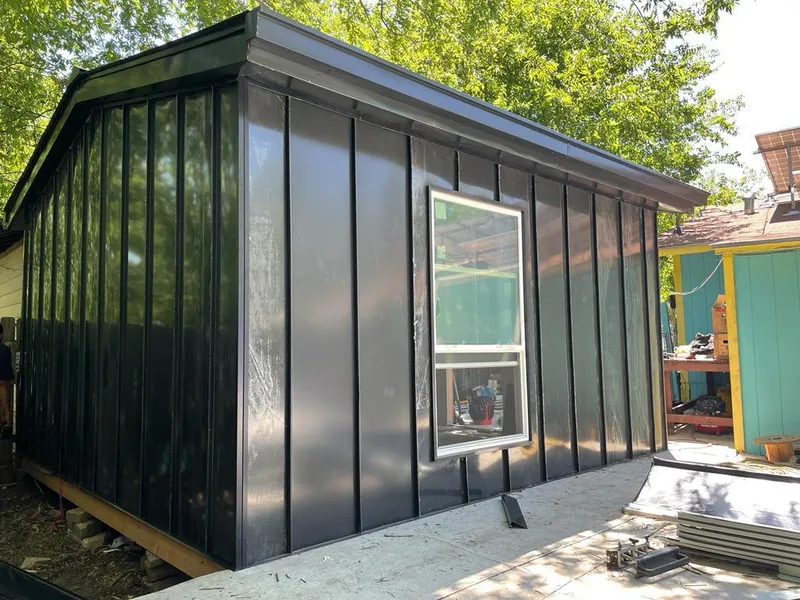 Black standing seam metal wall panels for Roof Inspection in Bridgton